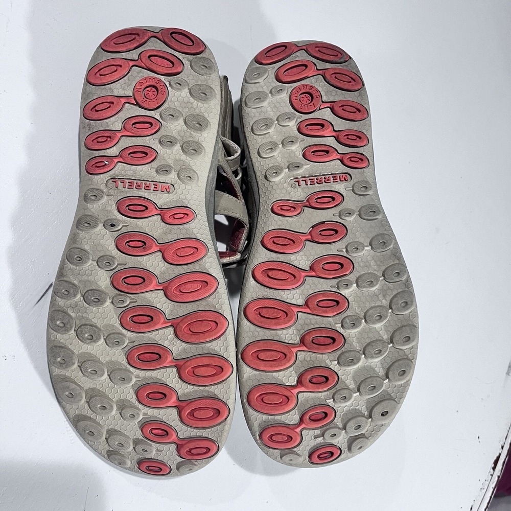 Merrell Sandals Coral Tan‎ Strappy Outdoor Back  And Side Strap Waterproof 8 - Picture 5 of 6